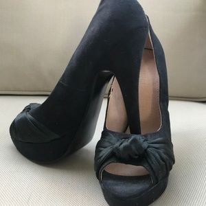 Colin Stuart Black Platform Heels-NEW 9.0